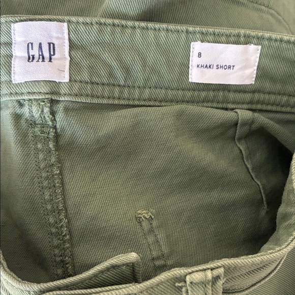 GAP Green Bermuda Shorts Classic Cotton Blend - Picture 3 of 3